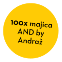 100x majica AND by Andraž napis